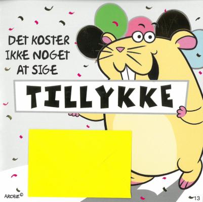 Det koster ikke noget at sige tillykke..
