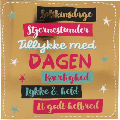 Solskinsdage Stjernestunden Tillykke...