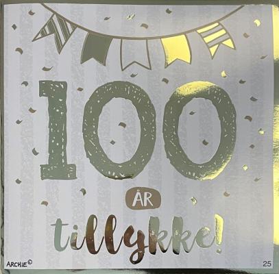 100 ar tillykke!